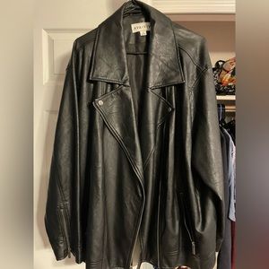 Ava &Viv Leather Jacket Plus Size 4X